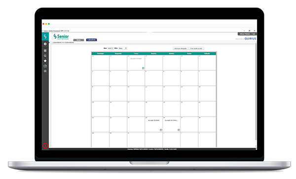 Tela Calendário Fiscal