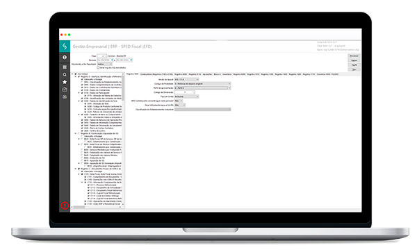 Tela SPED FISCAL
