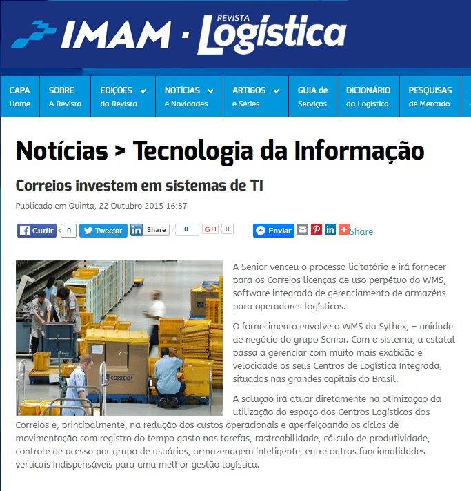 Correios investem em sistemas de TI