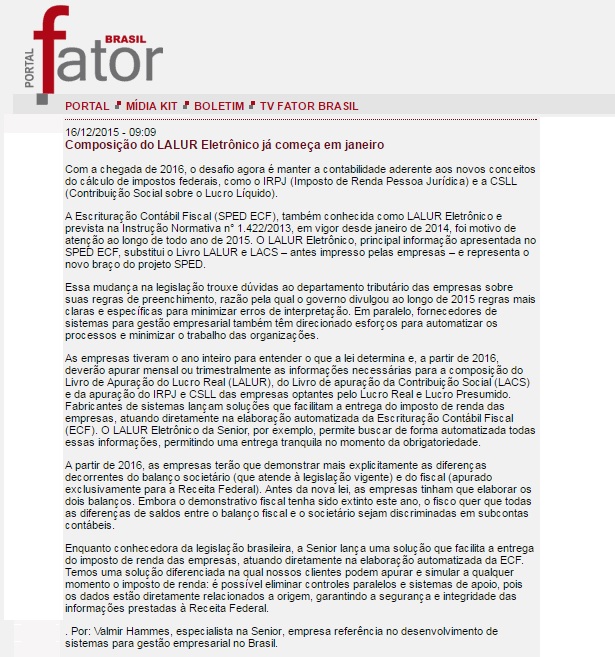 Composição do LALUR Eletrônico já começa em janeiro