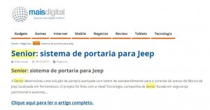 Senior: sistema de portaria para Jeep