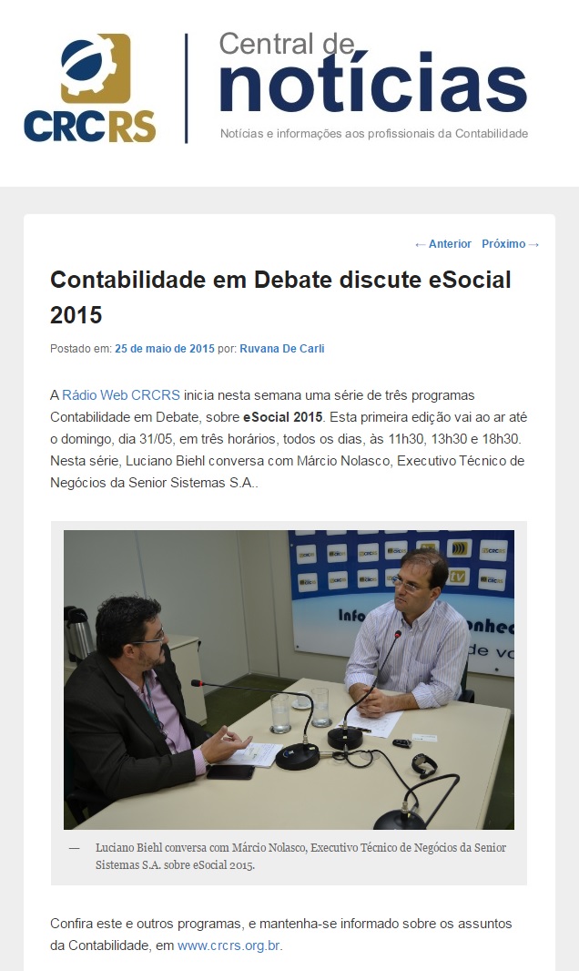 Contabilidade em Debate discute eSocial