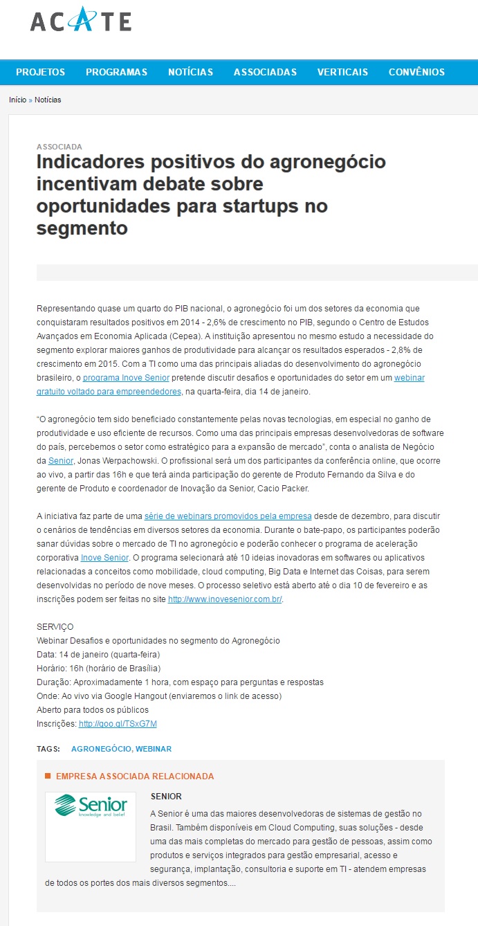 Indicadores positivos do agronegócio incentivam debate sobre oportunidades para startups no segmento