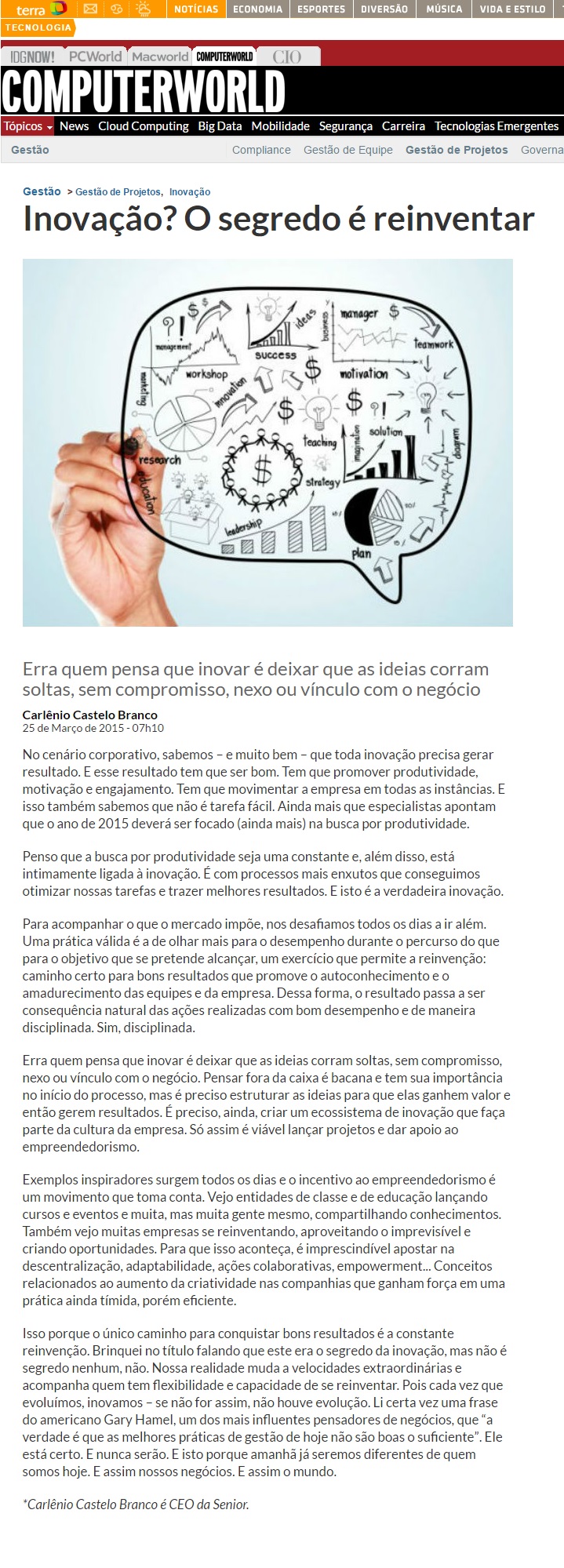 Inovação? O segredo é reinventar