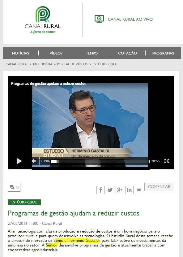CANAL RURAL | Programas de gestão ajudam a reduzir custos
