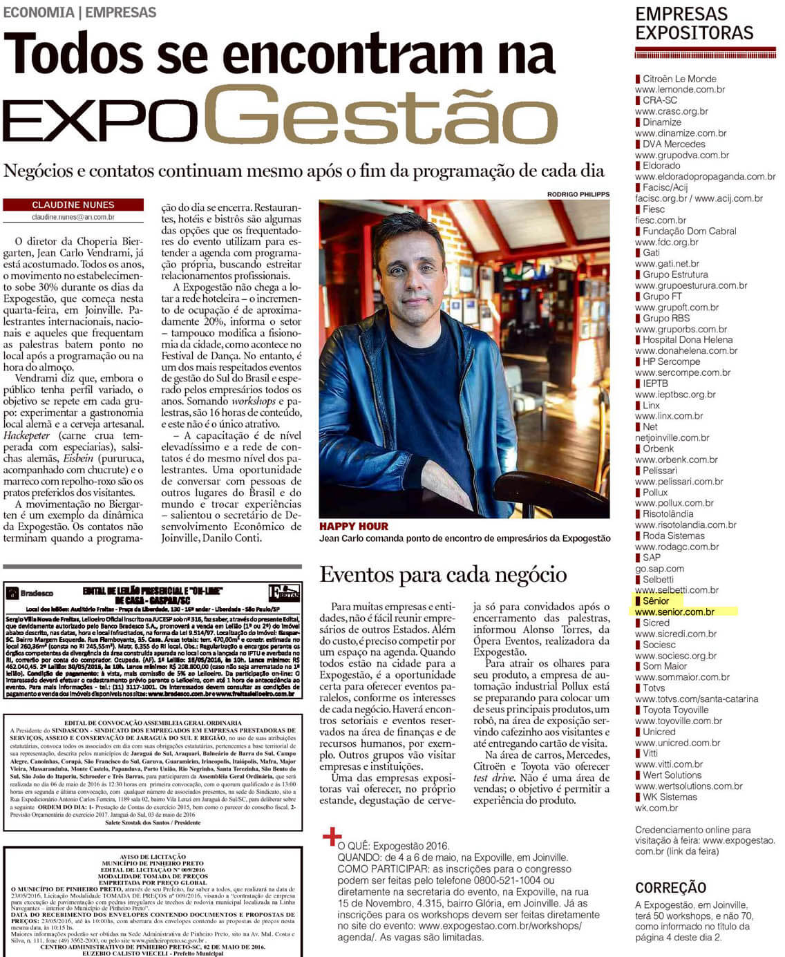 A NOTÍCIA | Todos se encontram na Expogestão