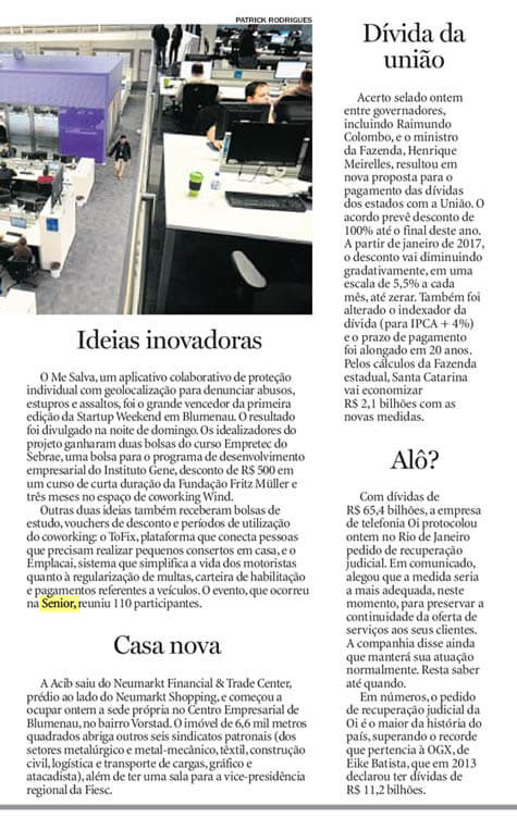 JORNAL DE SANTA CATARINA | Ideias inovadoras