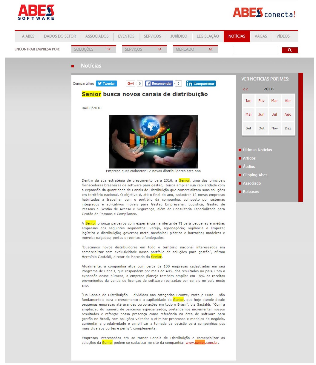 ABES | Senior busca novos canais de distribuição