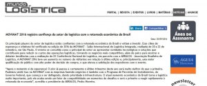 MUNDO LOGÍSTICA | Movimat 2016 registra confiança do setor de logística com a retomada econômica do Brasil