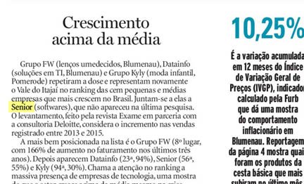 JORNAL DE SANTA CATARINA-SC | Crescimento