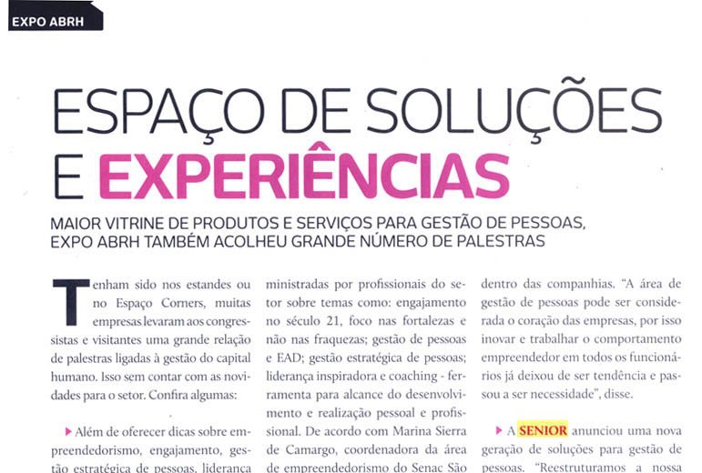 MELHOR GESTÃO DE PESSOAS | Espaço de soluções e experiências.