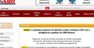 CALL TO CALL | Senior é a primeira empresa da América Latina a integrar ERP com a inteligência cognitiva do IBM Watson