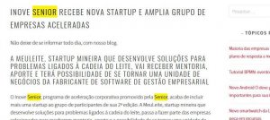 MARAVILHAS MODERNAS | Inove Senior recebe nova startup e amplia grupo de empresas aceleradas
