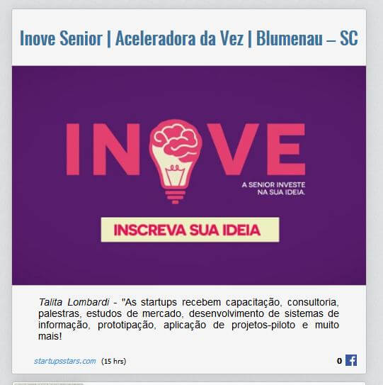 EEXPO NEWS  | Inove Senior – aceleradora da vez – blumenau – sc