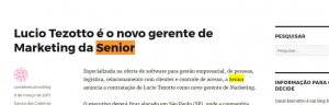 CANAL EXECUTIVO | Lucio Tezotto é o novo gerente de marketing da Senior