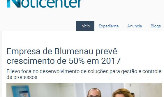 NOTICENTER | Empresa de Blumenau prevê crescimento de 50% em 2017