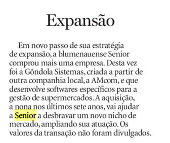 JORNAL DE SANTA CATARINA  | Expansão