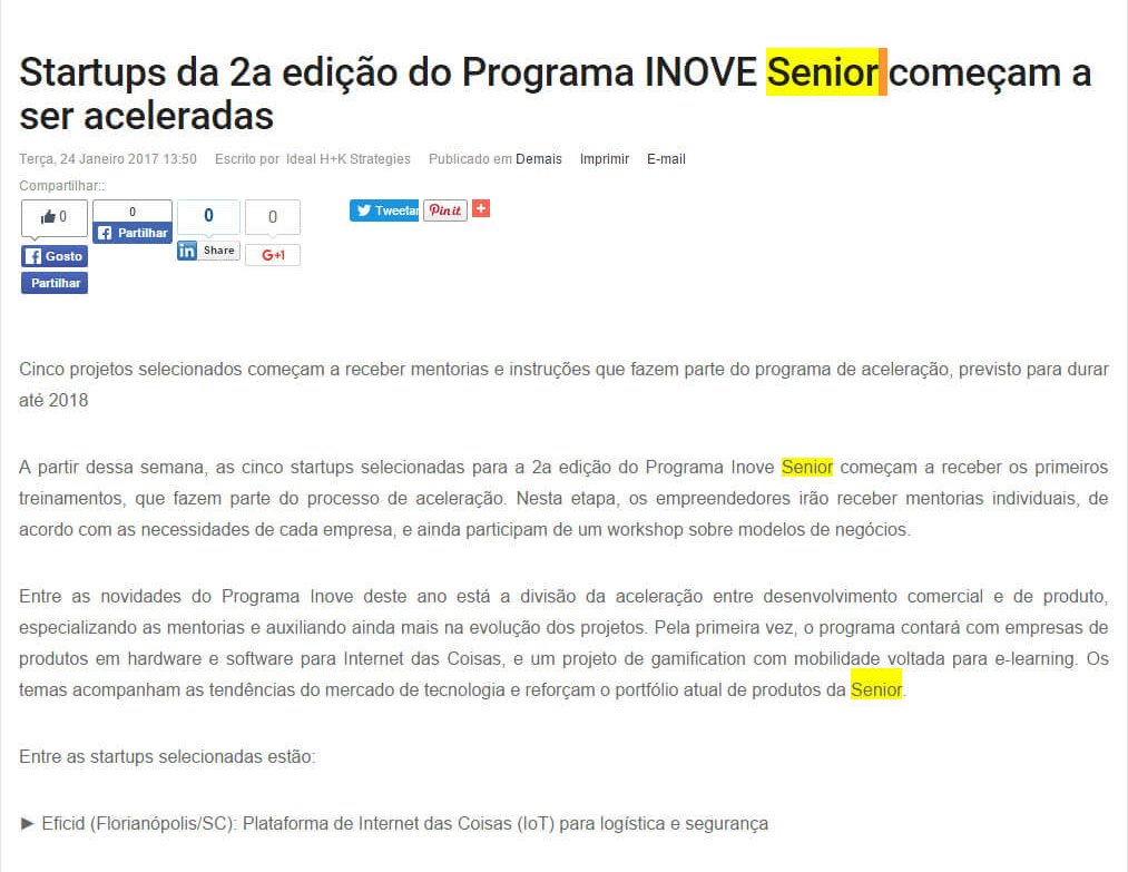 PORTAL SEGS | Startups da 2° edição do Programa INOVE Senior começam a ser aceleradas
