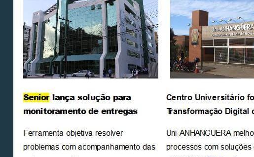 PORTAL ERP | Senior lança solução para monitoramento de entregas