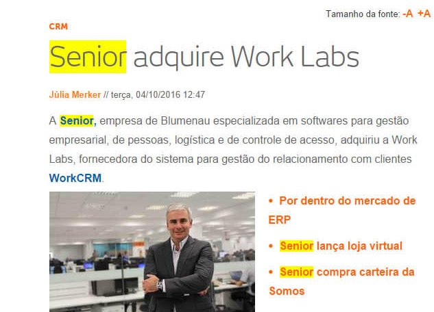 BAGUETE | Senior adquire Work Labs