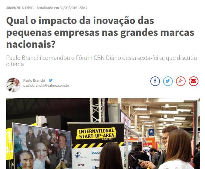 CBN DIÁRIO | Qual o impacto da inovação das pequenas empresas nas grandes marcas nacionais