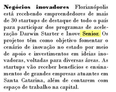 DIÁRIO DC | Negócios inovadores