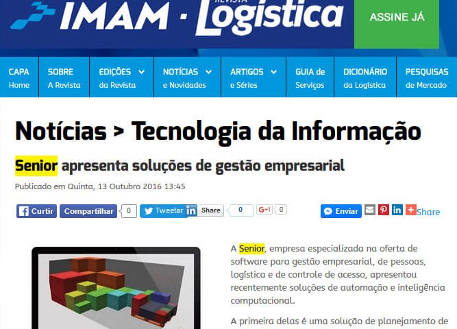 INTRA LOGÍSTICA | Senior apresenta soluções de Gestão Empresarial