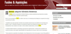 FUSÕES & AQUISIÇÕES | Senior adquire Gôndola Sistemas