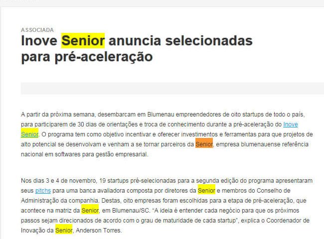ACATE | Inove Senior anuncia selecionadas para pré-aceleração