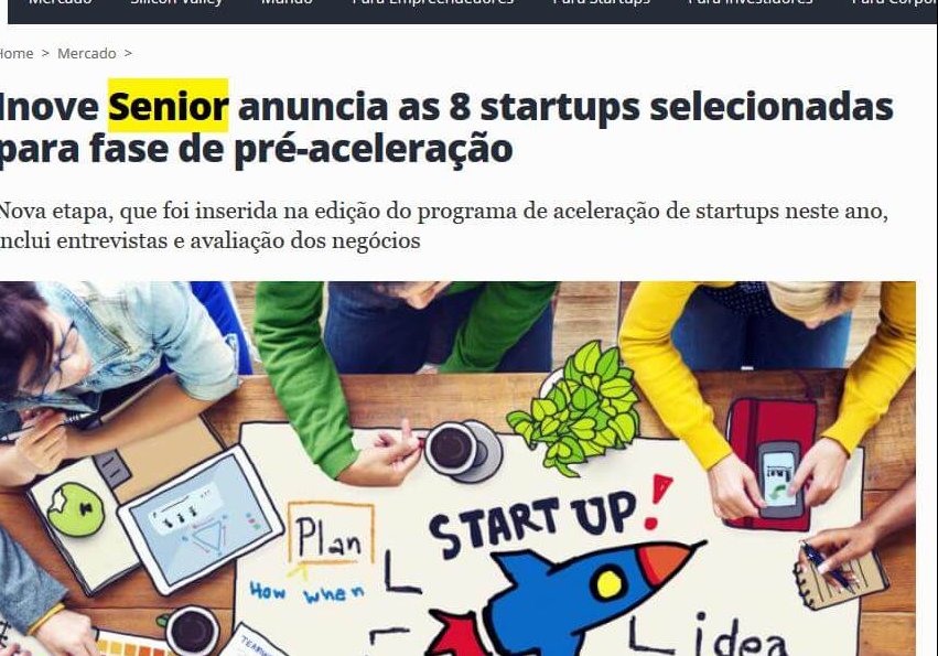 STARTSE | Inove Senior anuncia as 8 startups selecionadas para fase de pré-aceleração