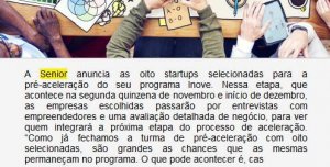 EEXPO NEWS | Inove Senior anuncia as 8 startups selecionadas para fase de pré-aceleração