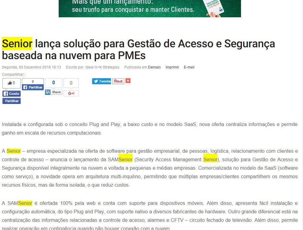 PORTAL SEGS | Senior lança solução para Gestão de Acesso e Segurança baseada na nuvem para PMEs