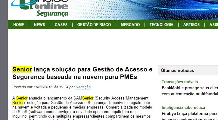 TI INSIDE SEGURANÇA | Senior lança solução para Gestão de Acesso e Segurança baseada na nuvem para PMEs