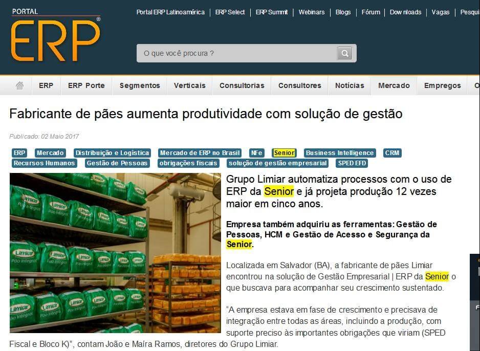 PORTAL ERP | Fabricante de pães aumenta produtividade com solução de gestão