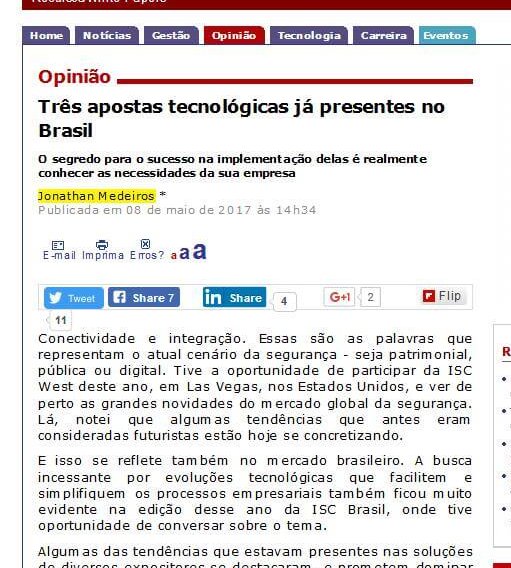 CIO | Três apostas tecnológicas já presentes no brasil