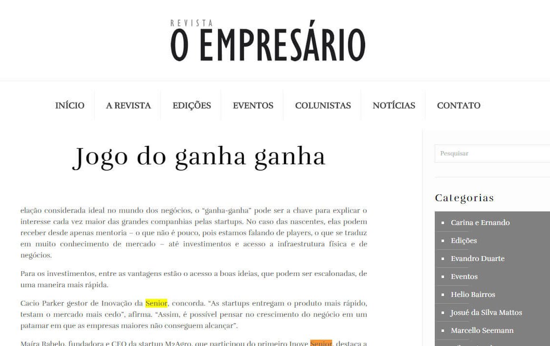REVISTA O EMPRESÁRIO | Jogo do ganha ganha