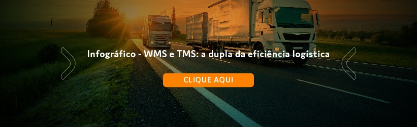 Banner apresentando infográfico que mostra como funciona a integração de WMS e TMS