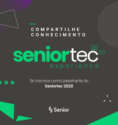 O Seniortec 2020 está com inscrições abertas para interessados  em  palestrar durante o evento